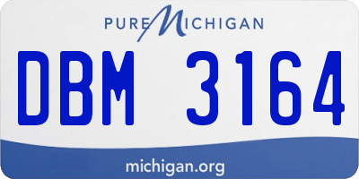 MI license plate DBM3164