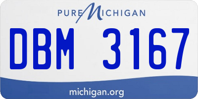 MI license plate DBM3167