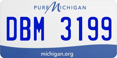 MI license plate DBM3199