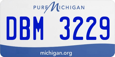 MI license plate DBM3229