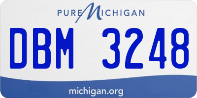 MI license plate DBM3248