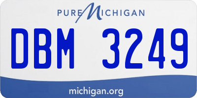 MI license plate DBM3249