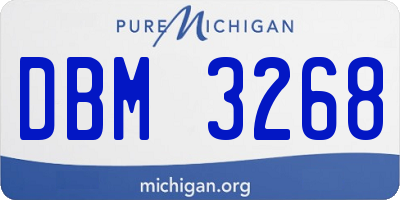 MI license plate DBM3268