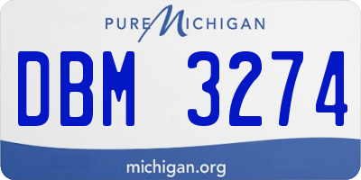 MI license plate DBM3274