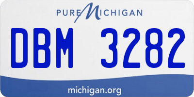 MI license plate DBM3282