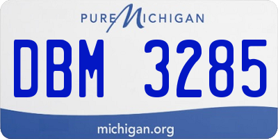 MI license plate DBM3285
