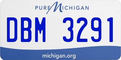 MI license plate DBM3291