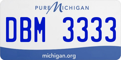 MI license plate DBM3333