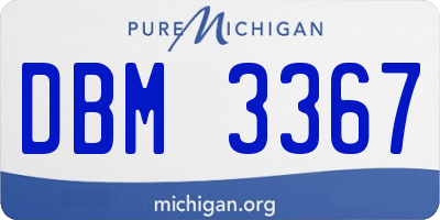 MI license plate DBM3367