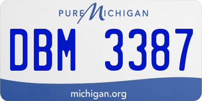 MI license plate DBM3387