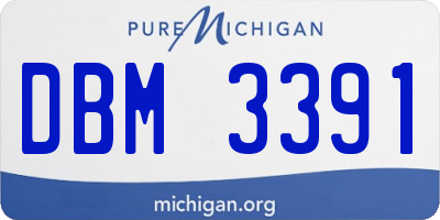 MI license plate DBM3391