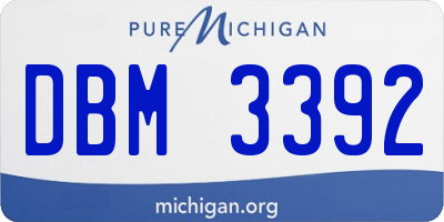 MI license plate DBM3392