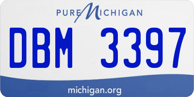 MI license plate DBM3397
