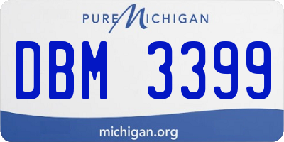 MI license plate DBM3399