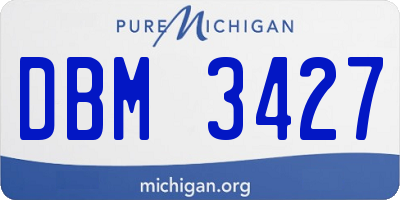 MI license plate DBM3427