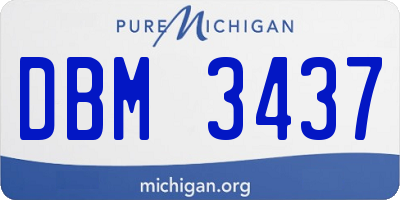 MI license plate DBM3437