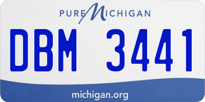MI license plate DBM3441