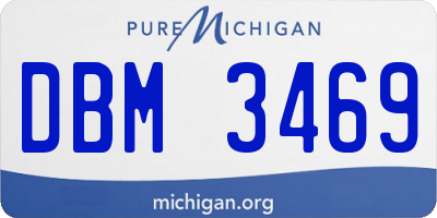 MI license plate DBM3469