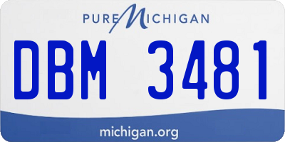 MI license plate DBM3481