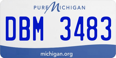 MI license plate DBM3483