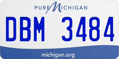 MI license plate DBM3484