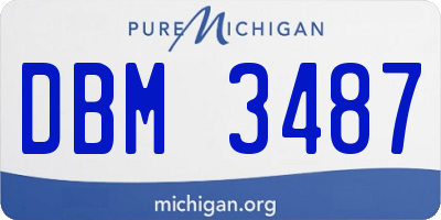 MI license plate DBM3487