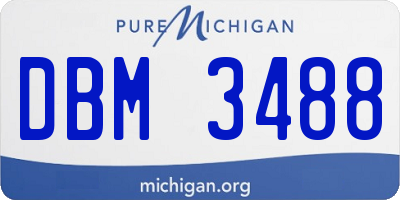 MI license plate DBM3488
