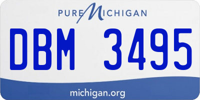 MI license plate DBM3495