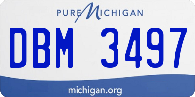 MI license plate DBM3497