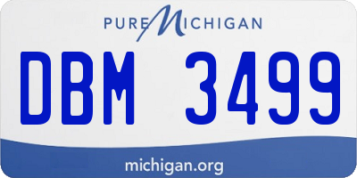 MI license plate DBM3499