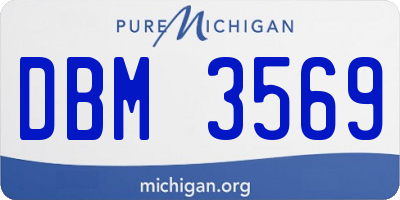 MI license plate DBM3569