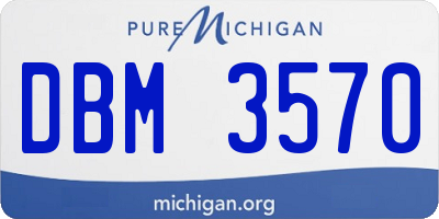 MI license plate DBM3570