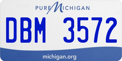 MI license plate DBM3572