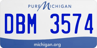MI license plate DBM3574