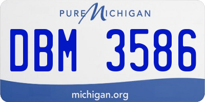 MI license plate DBM3586
