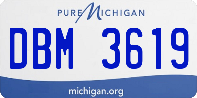 MI license plate DBM3619