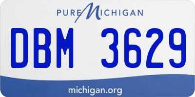 MI license plate DBM3629