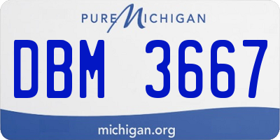 MI license plate DBM3667