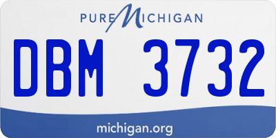 MI license plate DBM3732