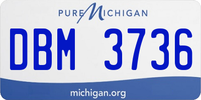 MI license plate DBM3736