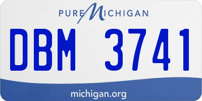 MI license plate DBM3741
