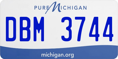 MI license plate DBM3744