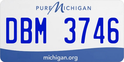 MI license plate DBM3746