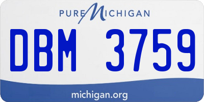 MI license plate DBM3759