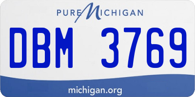 MI license plate DBM3769