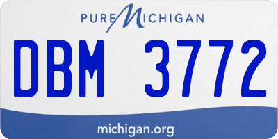 MI license plate DBM3772