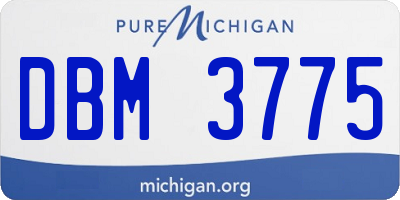 MI license plate DBM3775