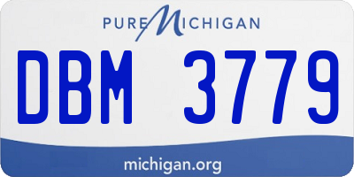 MI license plate DBM3779