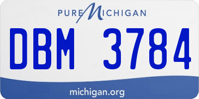 MI license plate DBM3784