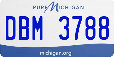 MI license plate DBM3788